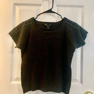 Wool Studded Women's short sleeve Top